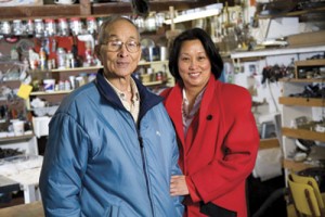 Photo of Roberta Sheng-Taylor and her father