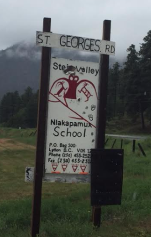 Photo of sign for one of the stops on the safety team’s 2016 tour