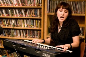 Vancouver musician Denise Dodd plays at CJSF Radio 