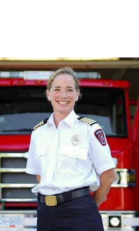 Photo of Nanaimo fire chief Karen Fry, cropped for grid