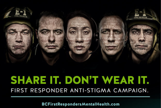 Poster for the first responder anti-stigma campaign